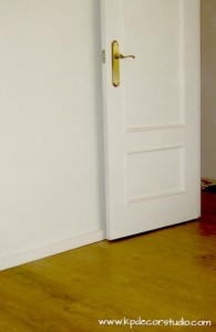 como cortar puerta, rebajar, colocar parquet