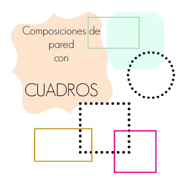 decorar pared con cuadros composiciones