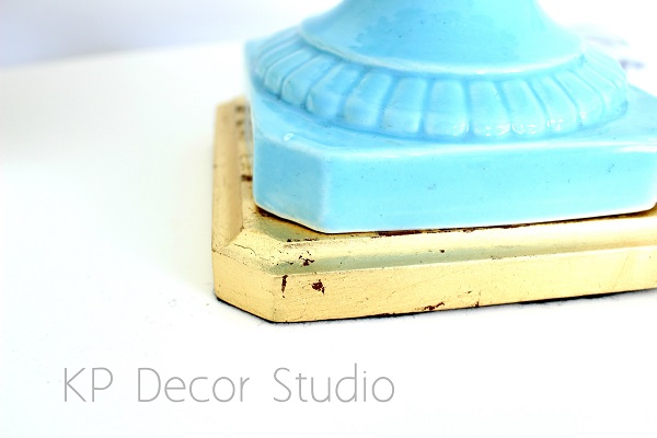 Lámpara manises vintage restaurada