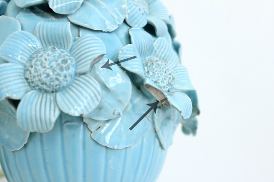 Lampara de ceramica manises vintage midcentury